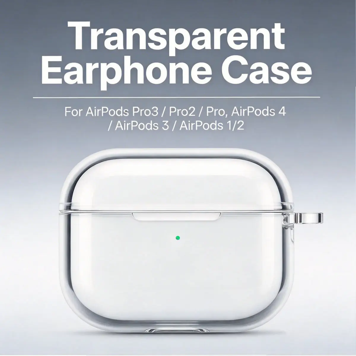 Transparent Earphone Case For AirPods 4 3 Pro 2nd Gen USB-C Soft TPU Clear Headphone Cover For AirPods Pro 3 2 Protective Case