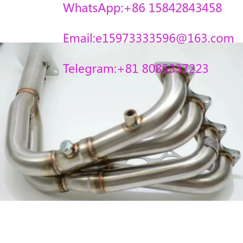 SOHC Performance Exhaust Header Manifold High Flow Racing Exhaust Pipe For Four Cylinder Engine Power Upgrade Refitting Hardware