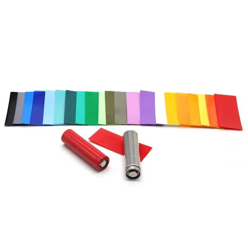 20~400pcs 18650 PVC Heat Shrink Wrap Lipo Battery Wrap Pre-cut Insulated Width 29.5mm x 72mm Film Protect Case Pack Sleeving