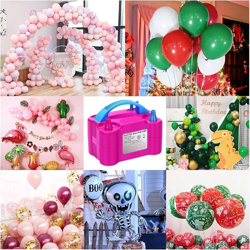 Balloon Pump Electric 600W Balloon Garland Arch Kit Air Blower Inflator Decoration EU Plug