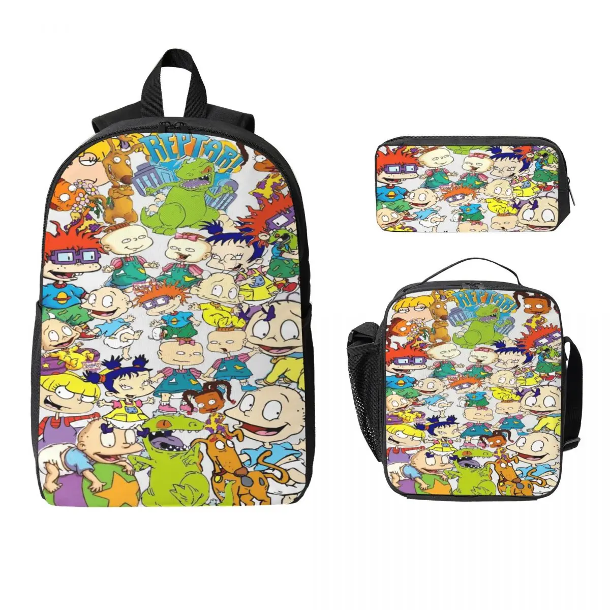 Rugrates Chuckie Finster Anime Kids Rugzak Lunchbox Pennenbakjes voor Jongens Meisjes Kleuterschool Rugzakken Schooltas Boekentas Set