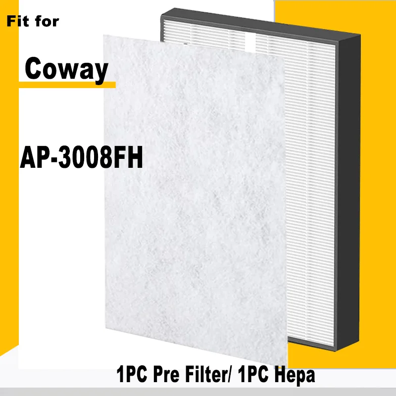 Replacement H13 True Hepa Filter for Coway AP-3008FH AP3008FH Air Purifier