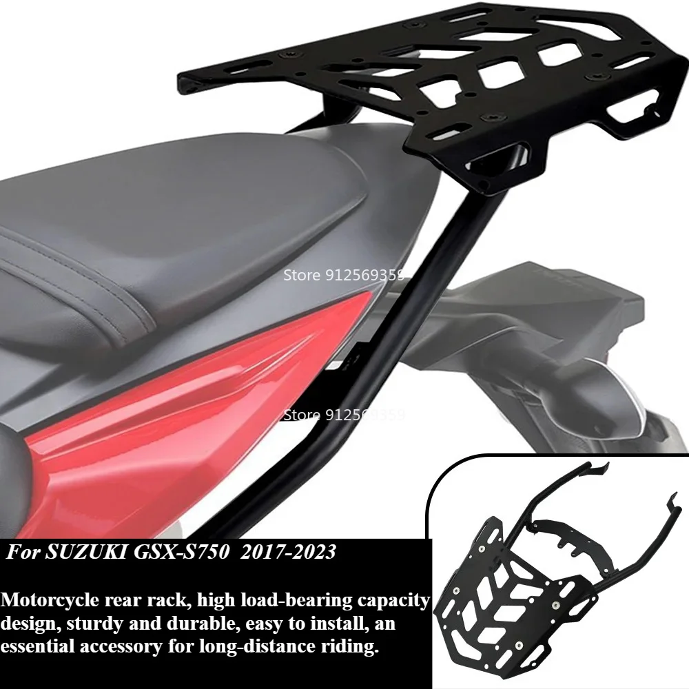 MTKRACING For SUZUKI GSX-S750 2017-2023 Motorcycle Accessories Cargo Holder Top Box Carrier Shelf Bracket Rear Luggage Rack