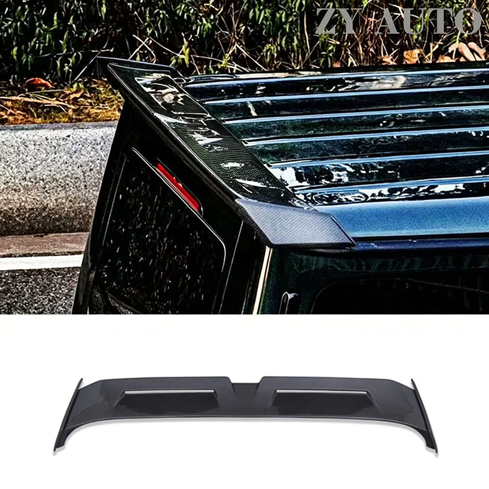 For Mercedes G Class AMG G63 2020 Dry Carbon Fiber Roof Spoiler Car Exterior Tuning Accessories
