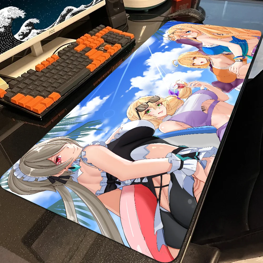 Rita Rossweisse Houkai Gakuen Mousepad Mouse Mat With Pad gaming accessories Prime Gaming XXL Keyboard Pad Stitch Padding Mat