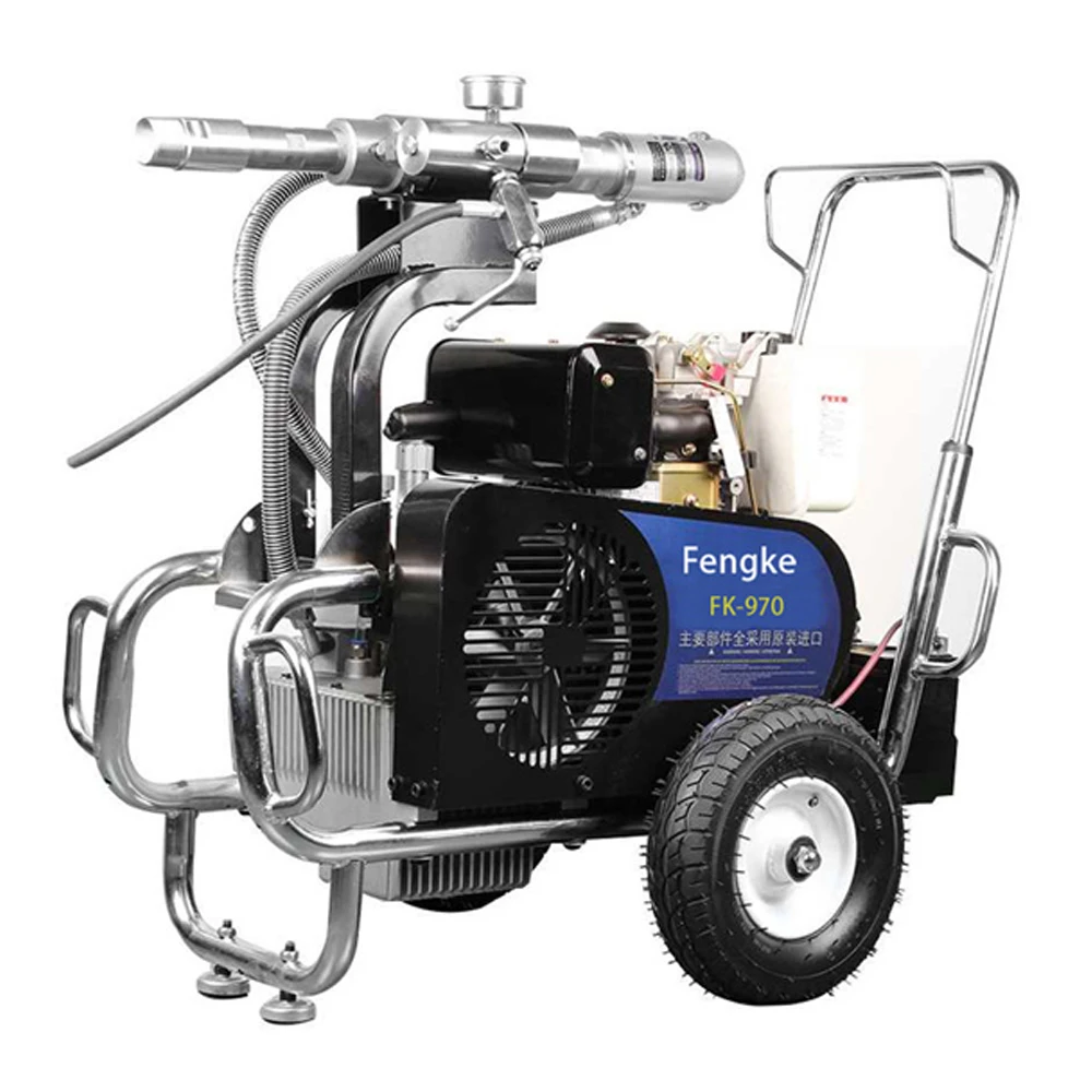 Strong Power 10.0L 4000W Copper Brushless Motor Paint Putty Plaster 970 Electric Airless Sprayer And Waterproof Spraying Machine