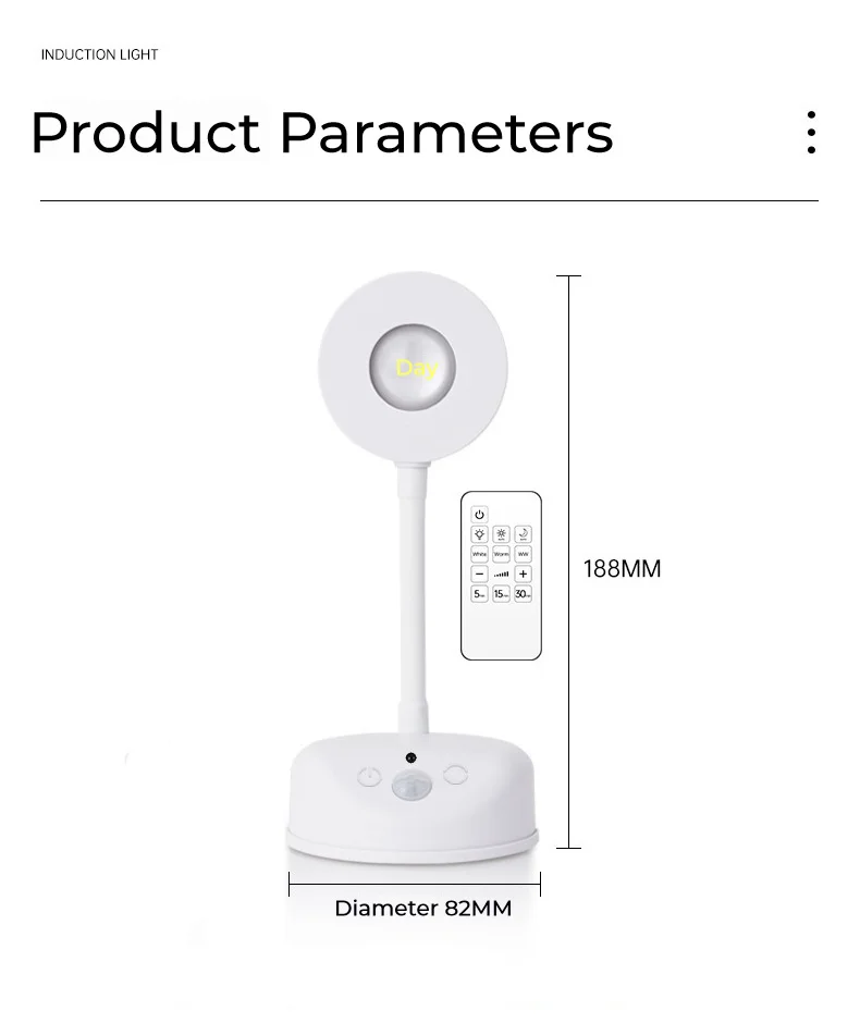 HPH Intelligent Human Sensor Wall Lamp Wireless Wall Light Dimmable Led Spotlight for Rechargeable Lighting Paintings Pictures