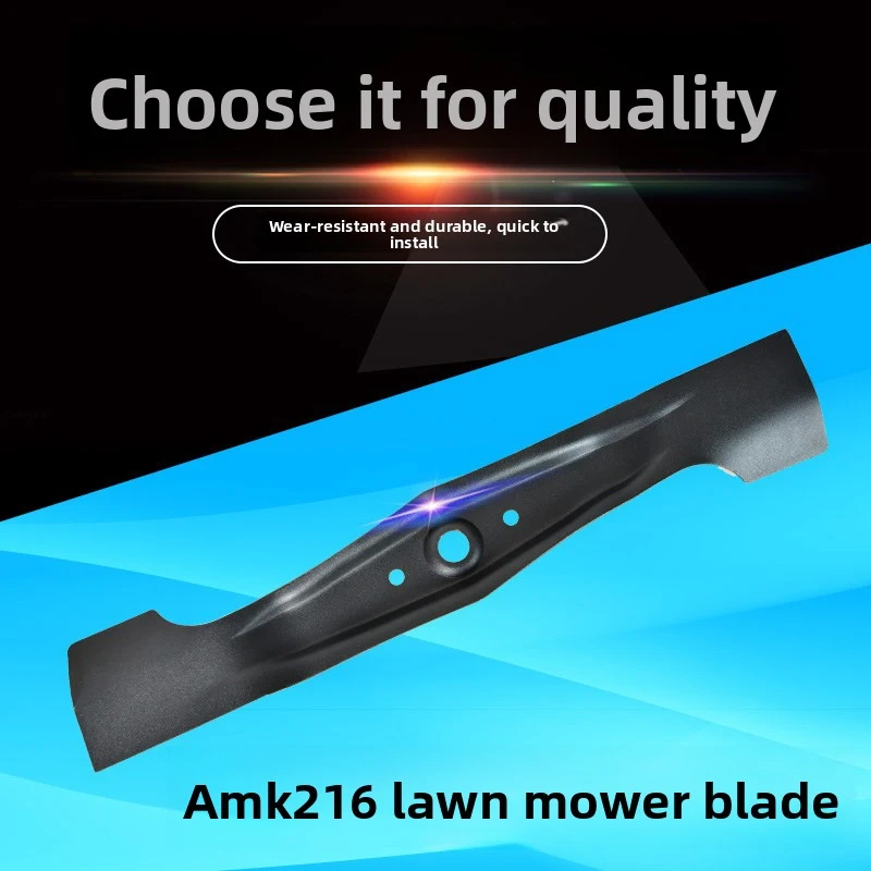 XMSJ Manganese Steel Large Straight Lawn Mower Blade for AMK216  Self Propelled 21 Inch Walk Behind Grass Cutter Replacement