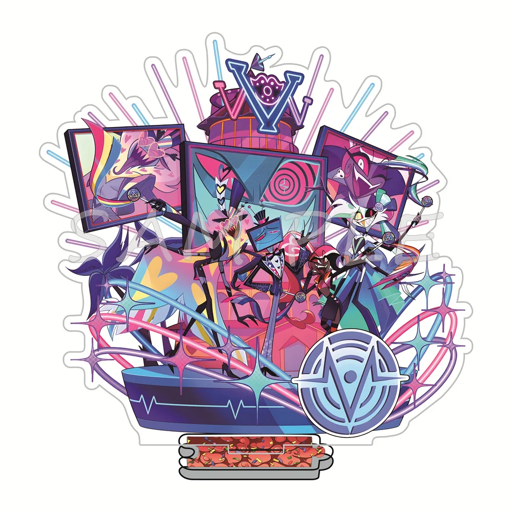 2026 New Hazbin Hotel 15cm Acrylic Stand Figures Keychain Cartoon Collectible Desktop Decoration Display Ornament Fans Gift