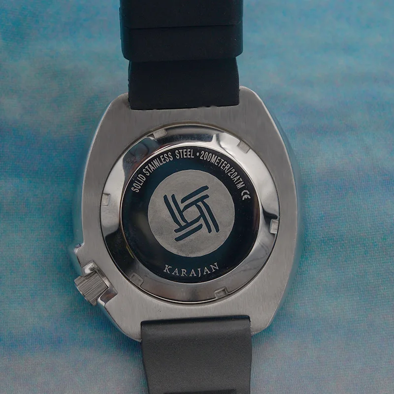 KARAJAN Rùa Bào Ngư Thép Không Gỉ Lặn Nam Wth NH35 Tự Động Chuyển Động 200M Chống Nước Chống Gốm Ốp Viền