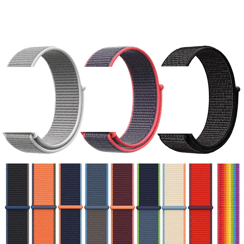 Nylon Loop Strap For HAYLOU Solar Plus RT3 Sport Band Quick Release Watchband For HAYLOU Solar Plus RT3 Replacement Bracelet