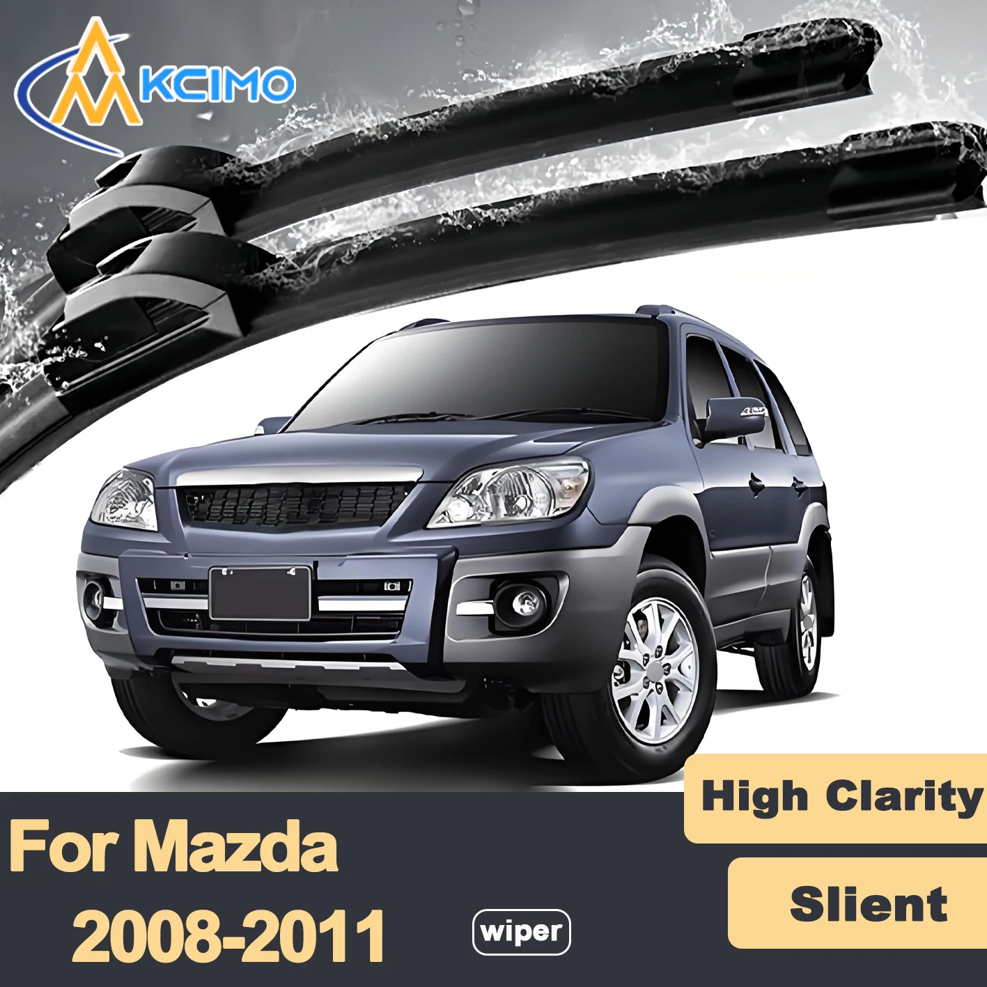 

Premium Rubber Durable Silent Windshield Wiper Blades 2pcs for Mazda Tribute 2008-2011 Front Wiper Blades Set