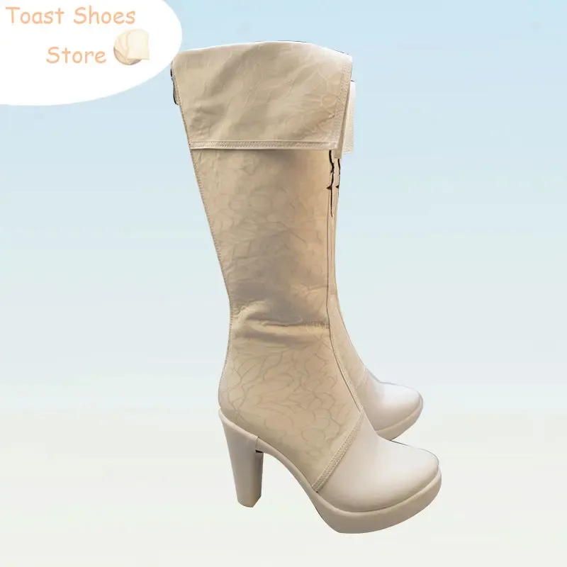 

qq98Game Arknights The Omertosa Texas Shoe Обувь из искусственной кожи Хэллоуин Карнавальные ботинки Косплей Костюм Опора