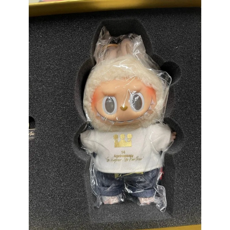 In Stock Genuine Labubu Vinyl Cute Doll 14 Anniversary Series Anime Figure Trendy Play Desktop Ornament Birthday New Year Gifts