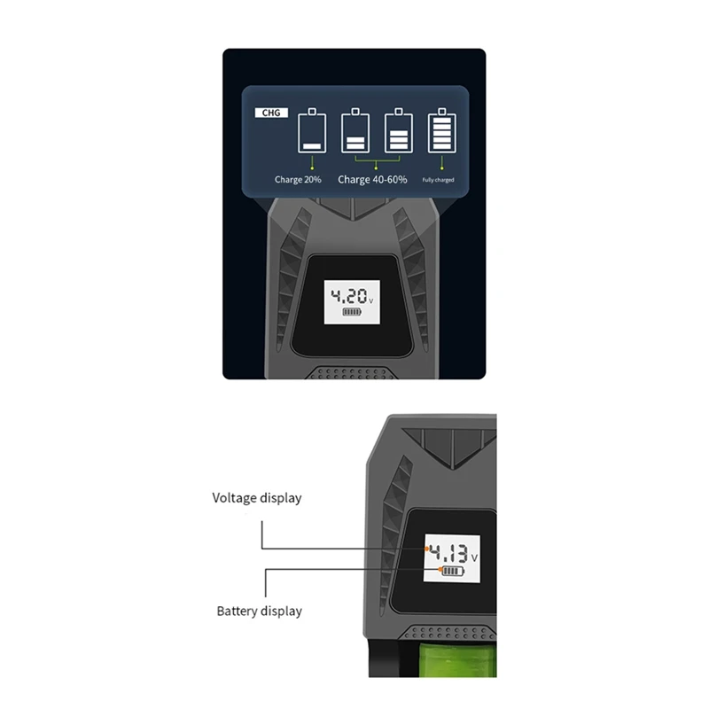 Ładowarka etui z funkcją ładowania 18650 1.2V nr 7/ 5 uniwersalna ładowarka odpowiednia dla 14500 16340 26650 18500 18650 21700 wtyczka ue