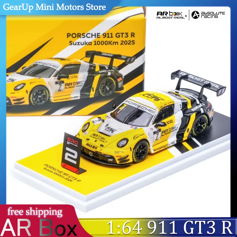 

AR Box 1:64 911 GT3 R (992) - 2025 Suzuka 1000km Endurance Race Car, Alloy Diecast Model for Motorsport & Porsche Collectors Toy