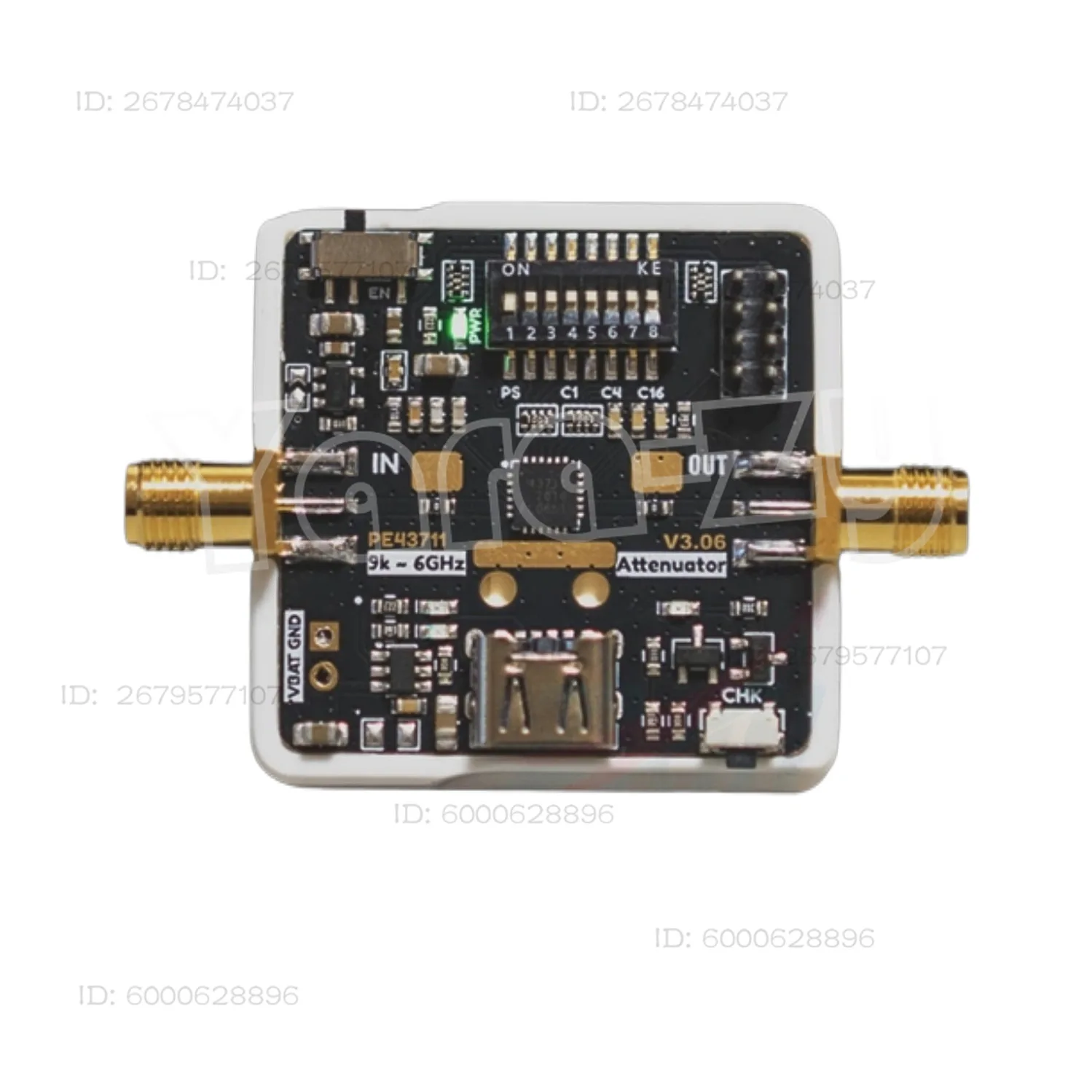 PE43711 numerical control attenuator 9kHz-6GHz built-in battery direct replacement PE4302 4G RF attenuation