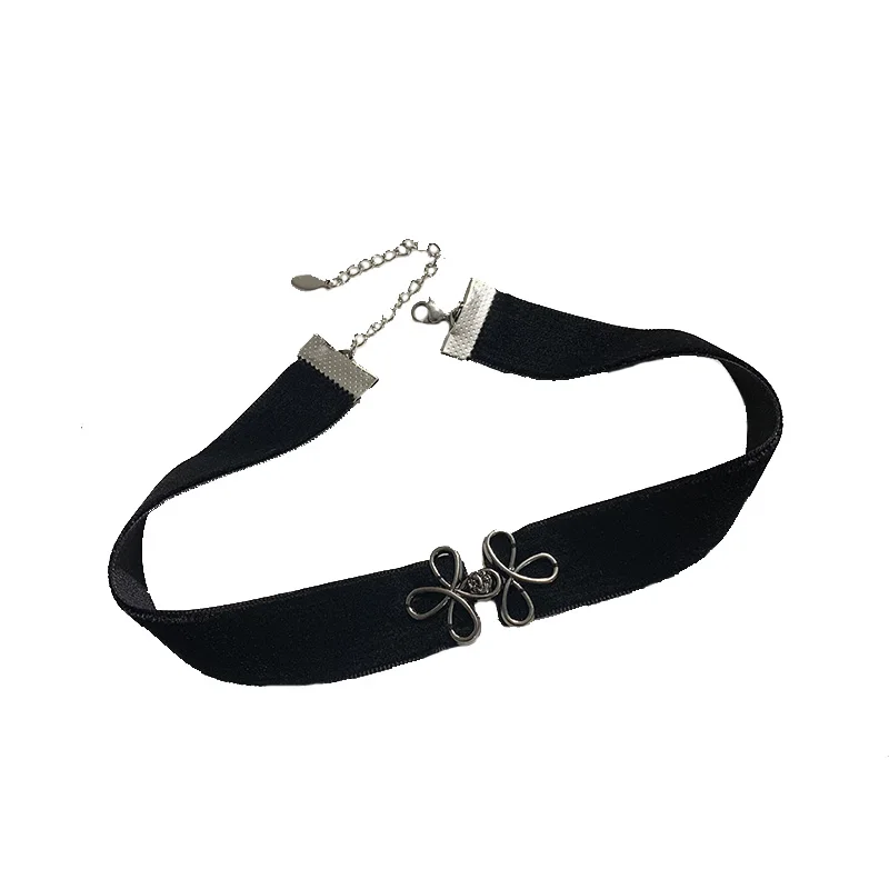 LOLITA Black Dark Girl Punk Niche Collar Girl's Choker Necklace kawaii accessories