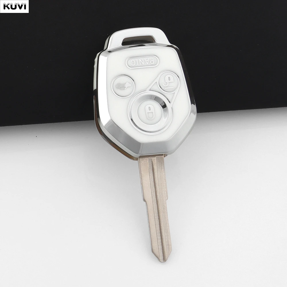 NEW TPU Car Key Case Fob Cover For Subaru 2008-2023 Crosstrek Forester Impreza Legacy Outback Tribeca WRX STI Crosstrek Ascent view 4