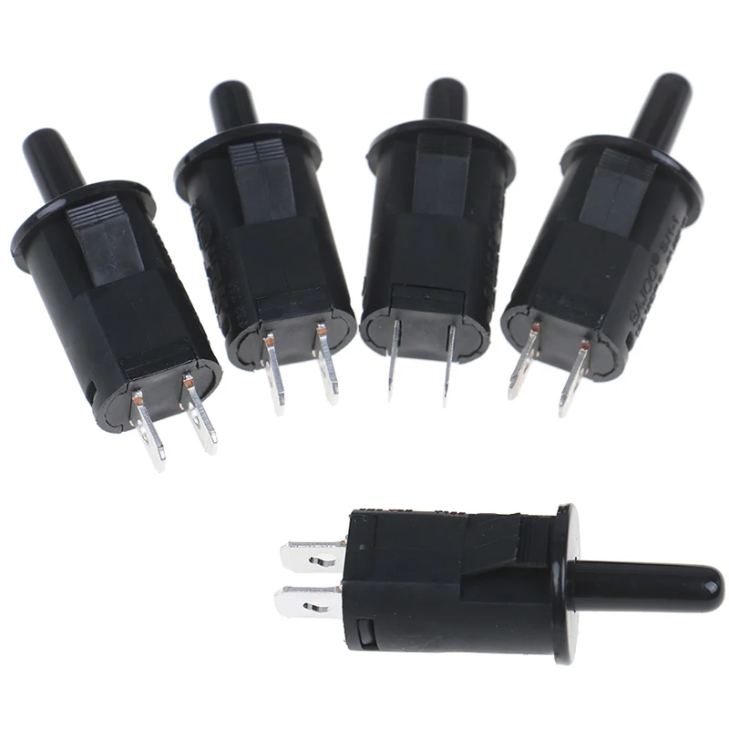 1PC Door switch Refrigerator cabinet light disinfection cabinet Wardrobe Closed press button switch black