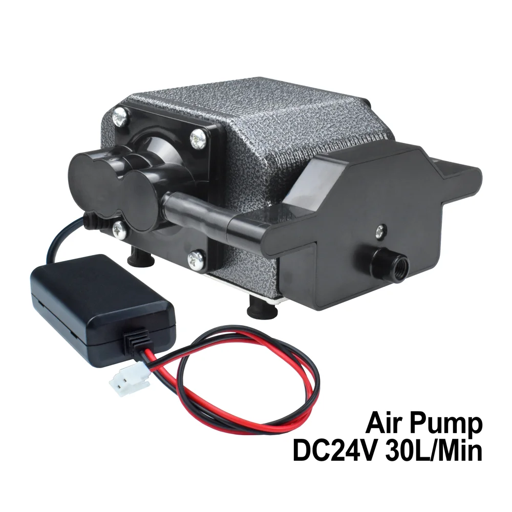 DC 12V 24V Air Assist Pump for Engraver Cutter Airflow 30L/Min Air Compressor for CNC Laser Engraving Cutting Machines