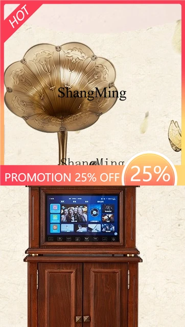 

FG good-looking retro audio vinyl phonograph record player Chinese mahogany wind floor ornament decoration