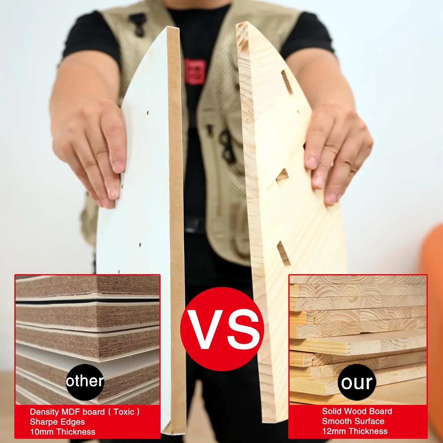 360 Display Corner Bookshelf for Small Space, 5 Tier Floor Standing Bookcase Storage Rack, Wood Narrow Organizer for Bedroom, Li