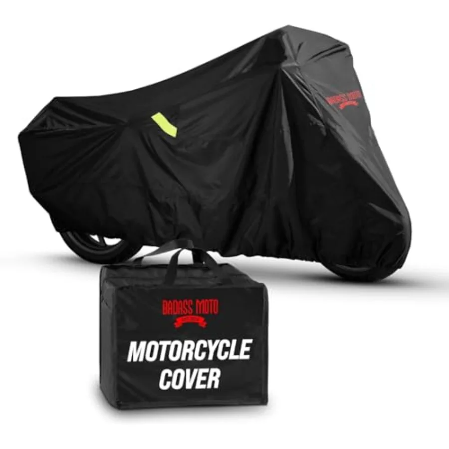 

Waterproof Heavy Duty Motorcycle Cover for Harley Davidson Sportster Triumph Fat Bob Indian Scout Sport Bike Medium Cruiser Out