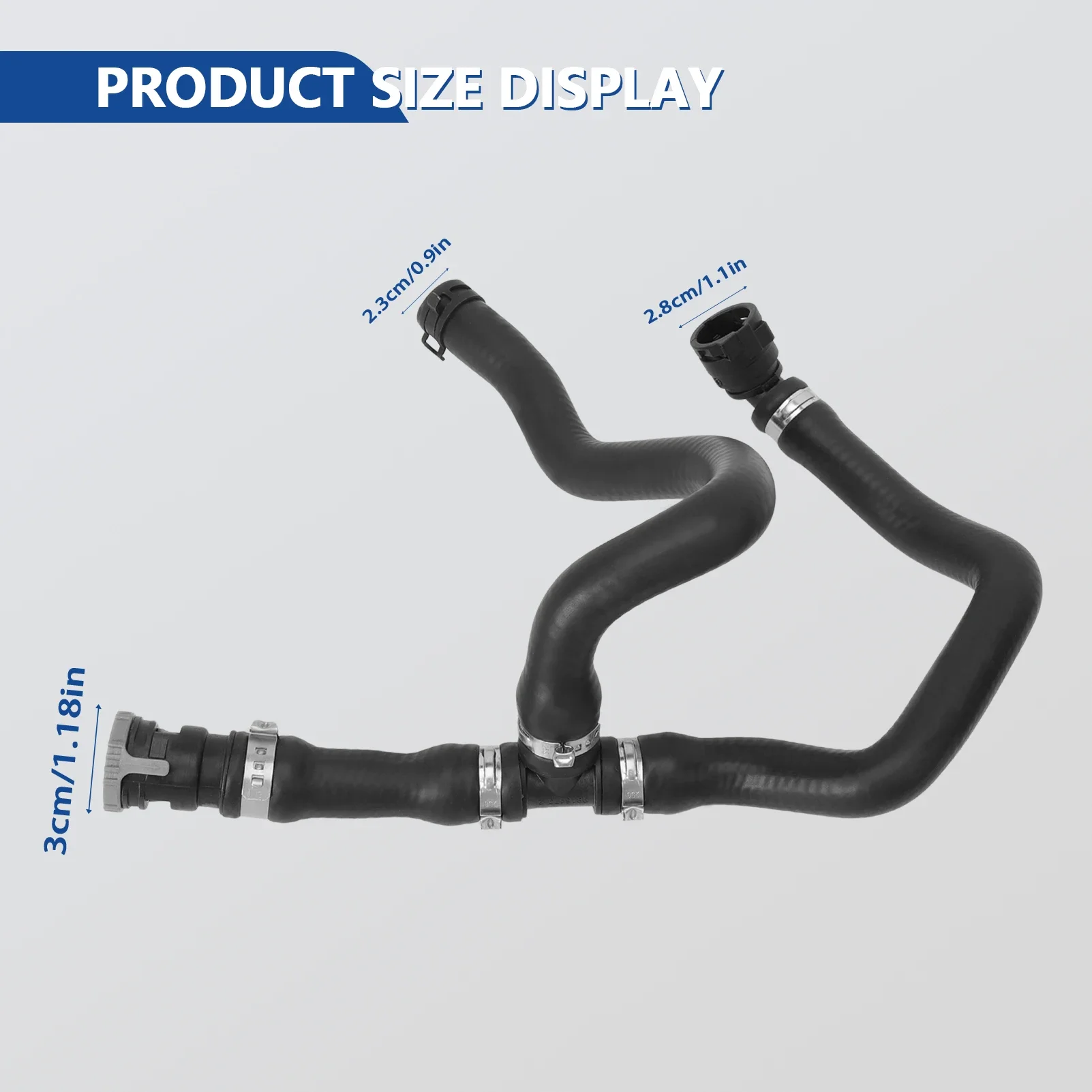 خرطوم سخان HVAC KH655 متوافق مع Escape 2013-2019 2.0L 2.5L MKC 2017-2019 2.0L