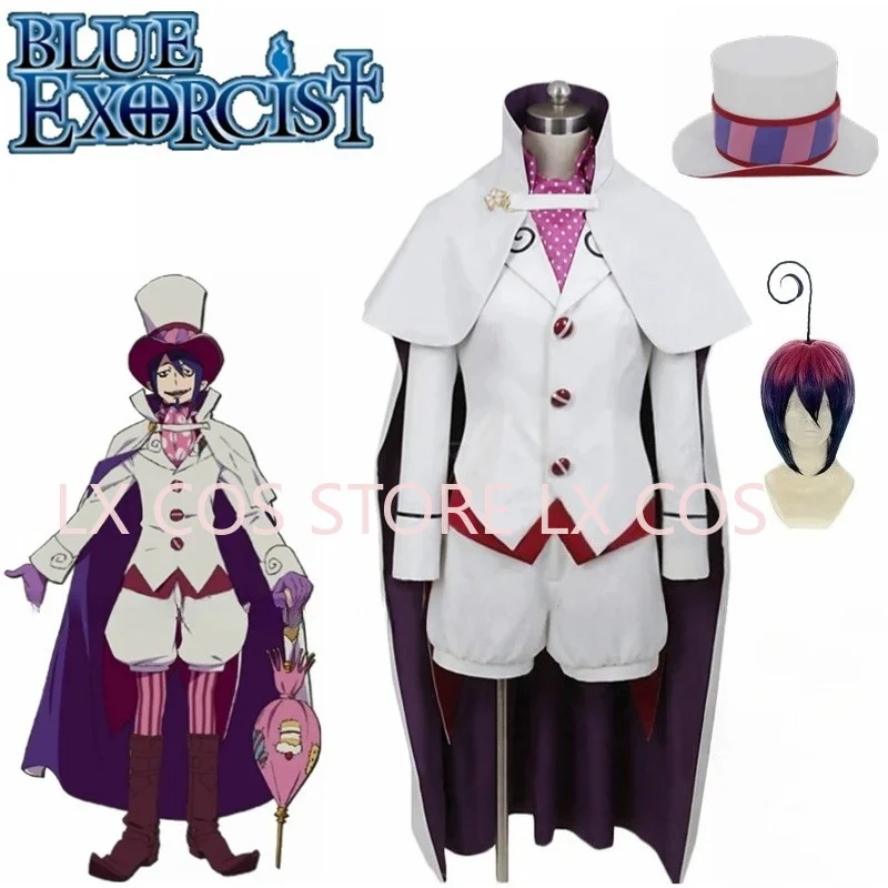 Disfraces de Anime Ao no Blue Exorcist Mephisto Pheles, ropa para actuaciones en escenario, peluca personalizada perfecta, tamaño personalizado