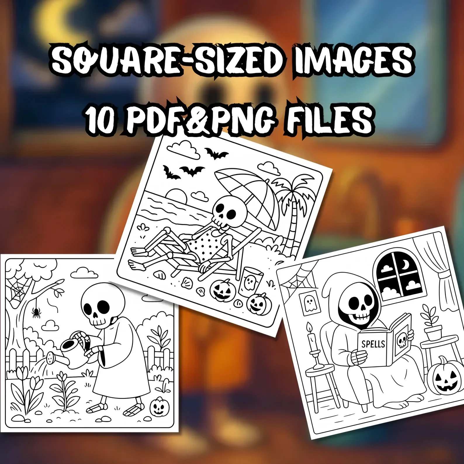 Livro de colorir assustador para adultos |   Livro para colorir de 28 páginas, materiais de desenho para Natal, Ação de Graças