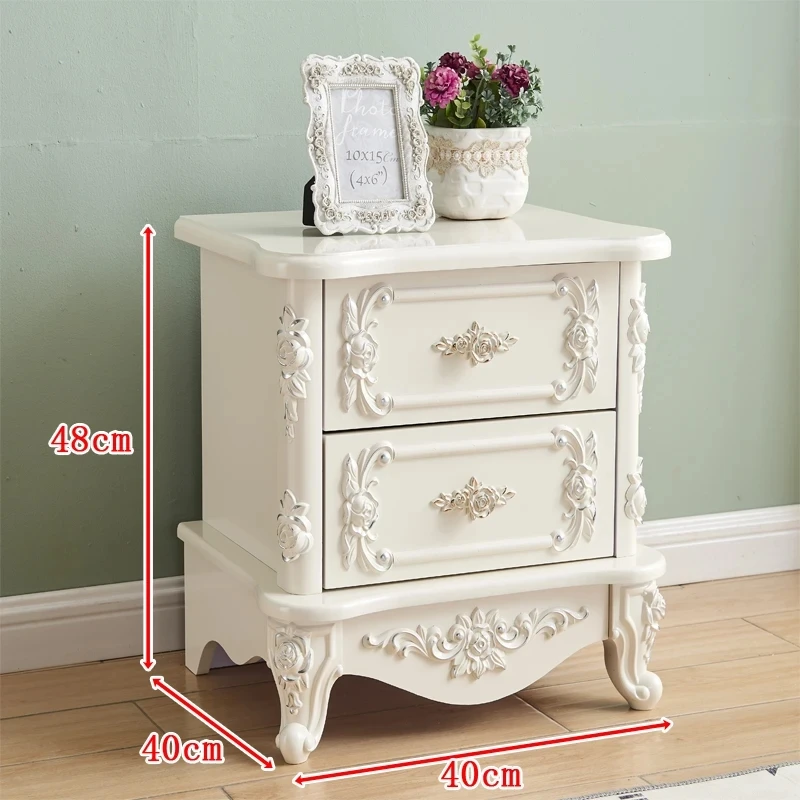 Vintage Nordic Night Table Bedroom Storage Luxury Trendy Nightstand Modern European Comodini Camera Da Letto Bedroom Furniture