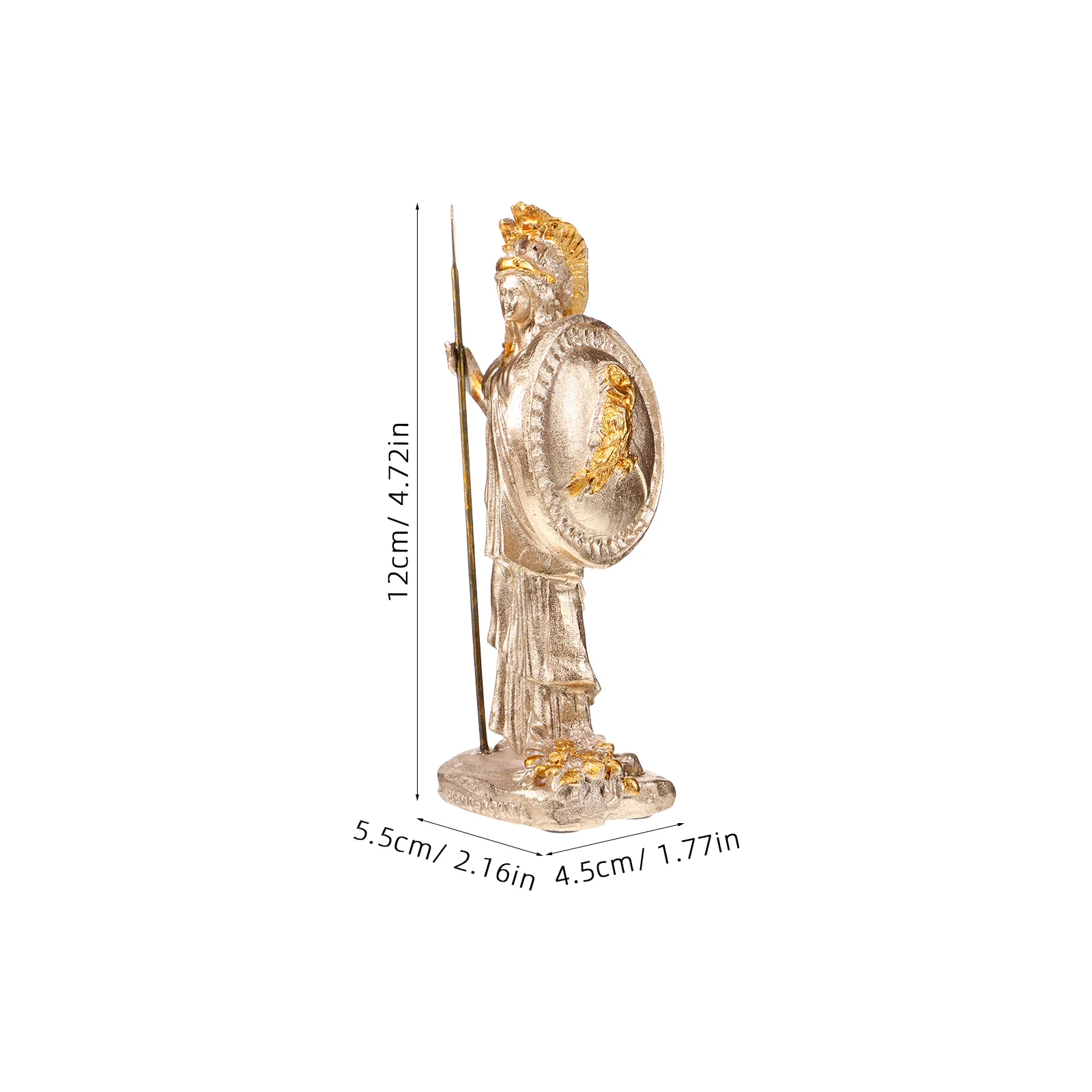 Athena Goddess Of Wisdom Resin Sculpture Mini Statue For Home Office Decor Desktop Ornament Mythology Ancient Greek Roman