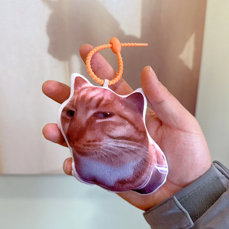 

Cartoon Cat Doll Pendant Adorable Animals Cute Cotton Plush Keychain Customize Cat Surroundings Children's Adults Birthday Gifts