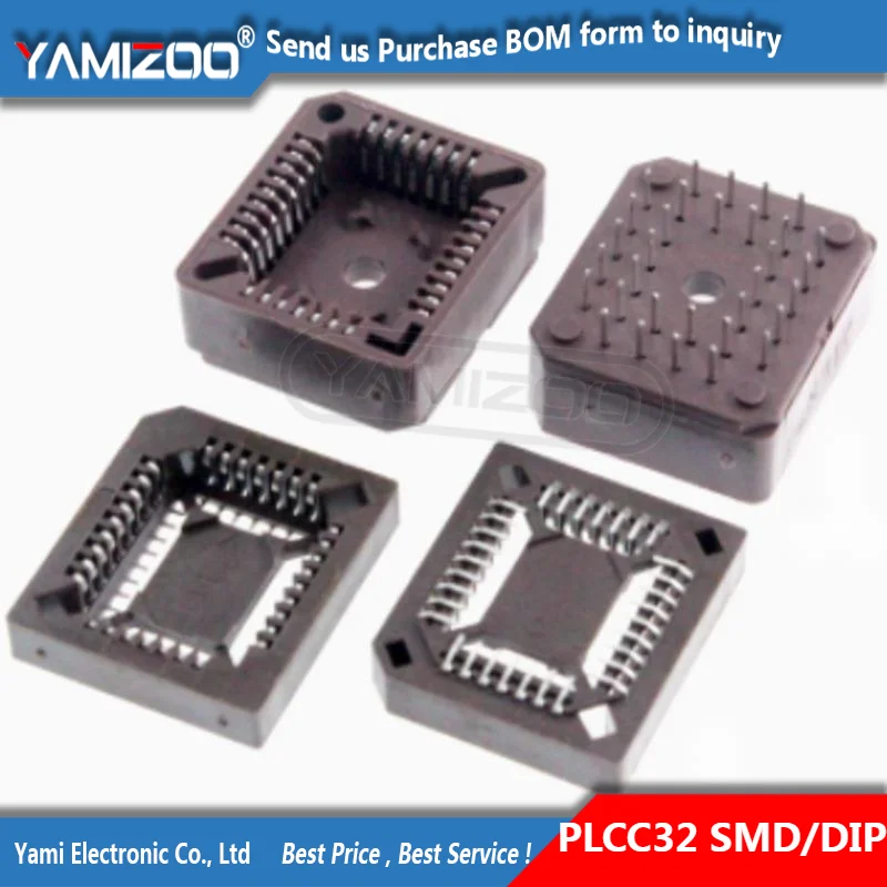 10PCS PLCC IC Socket PLCC32 PLCC44 SMD DIP PLCC Socket Adapter New Original