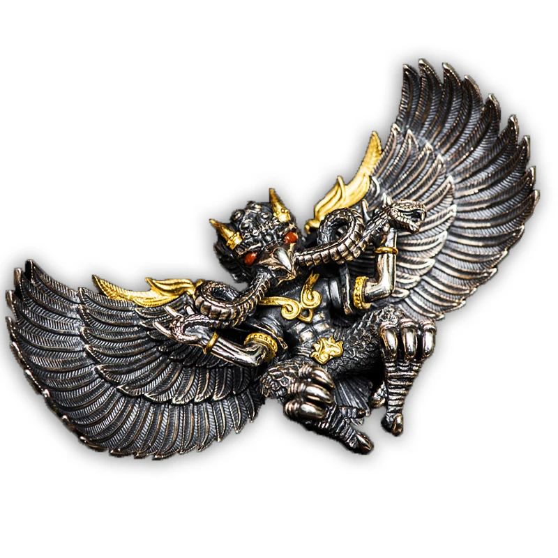 YS Grand Exhibition Hongtu Golden Winged Roc Bird Pendant Dominant Necklace Handmade Male Inlaid Pendant Wen Qi Jewelry Pendants