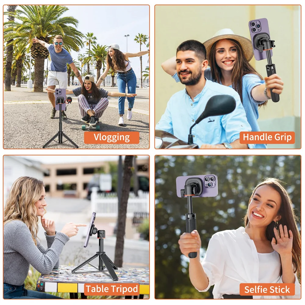 Magnetic Extend Selfie Stick Tripod w 1/4\