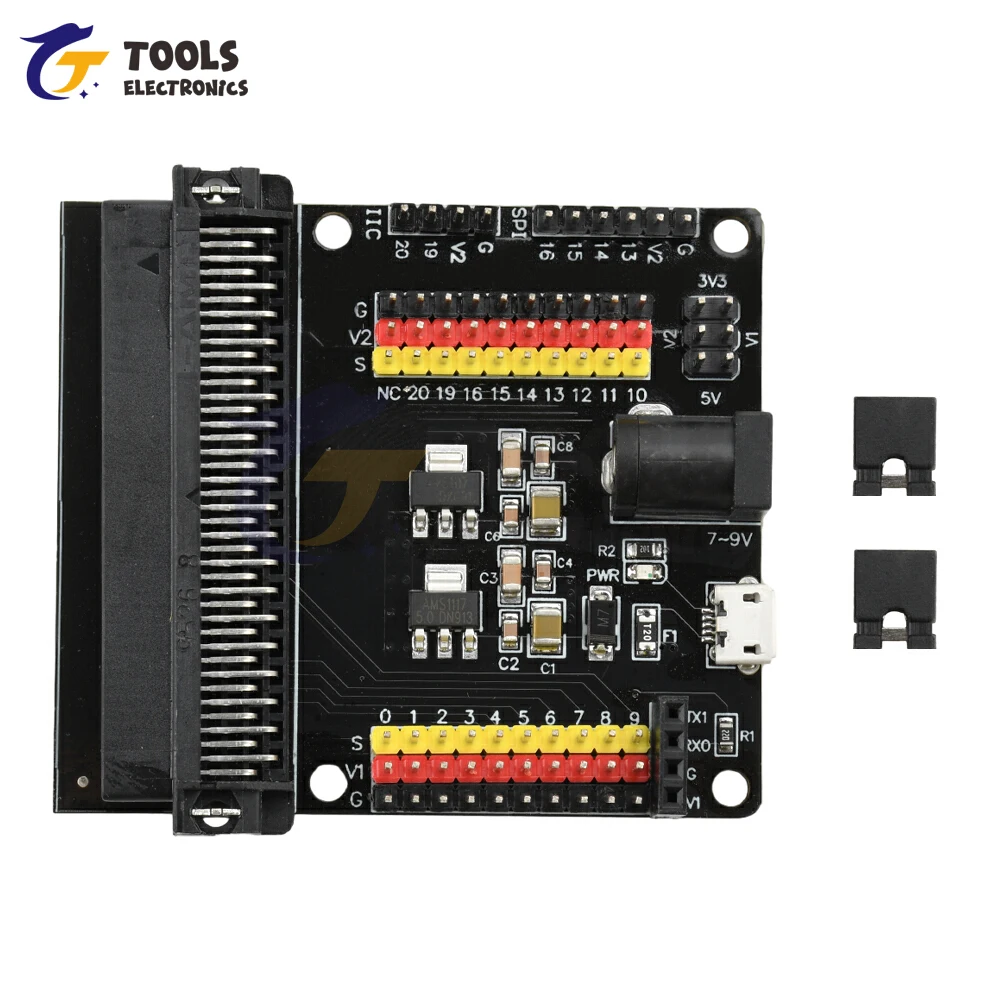เซนเซอร์โมดูลบอร์ดขยาย V2 ใช้งานร่วมกับ 3.3V 5V การเขียนโปรแกรม Python Micro USB/DC 5.5*2.1 มม.