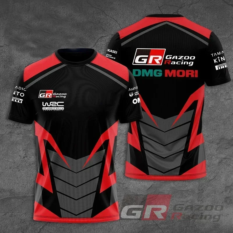 

F1 Rally Car 3D Print Outdoor Sport Quick-dry Breathable T-shirt Team Uniform Adult Baby Parent-child Wear Boy Girl Short-sleeve