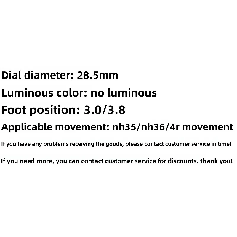 For NH35 dial 28.5MM Middle East Arabian nail sun pattern literal fit forNH36 movement watch modification accessories