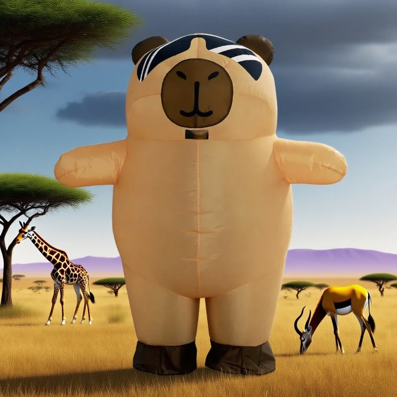 

Advanced inflatable capybara costume, adult cute animal cosplay set Halloween party festivel high-quality unique funny dress up