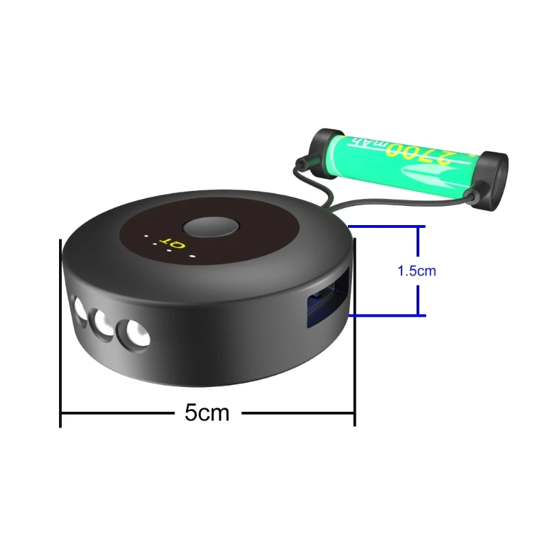 Battery Magnetic for 3.6V/3.7V 18650/20700/21700/26650/26700/26800/26980/46800 Li-ion Batteries