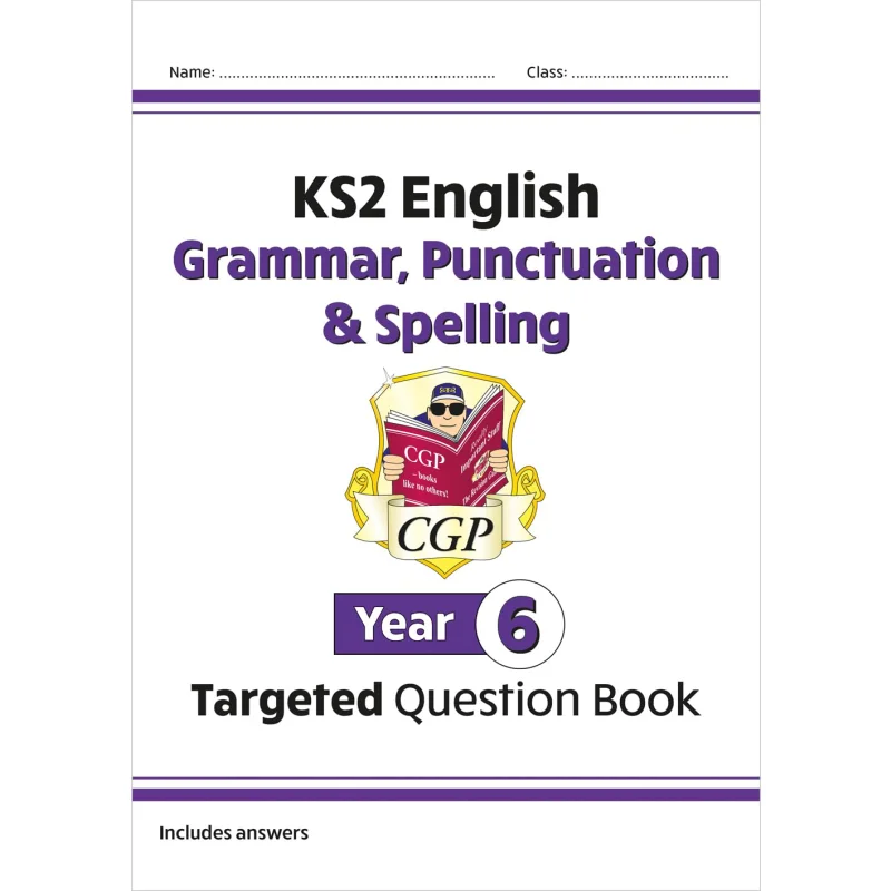 

KS2 English Targeted Question Book Grammar Punctuation Spelling Year 6 CGP Books Coordination Group Publications 9781782941347
