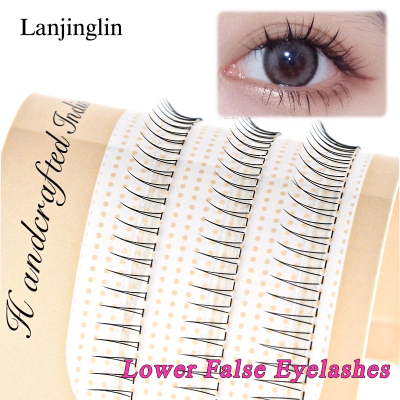 3 Rows Lower Lashes 5-7MM V Shape Under Individual Eyelashes DIY Cluster Natural Long False Eye lashes Makeup Tool maquillaje