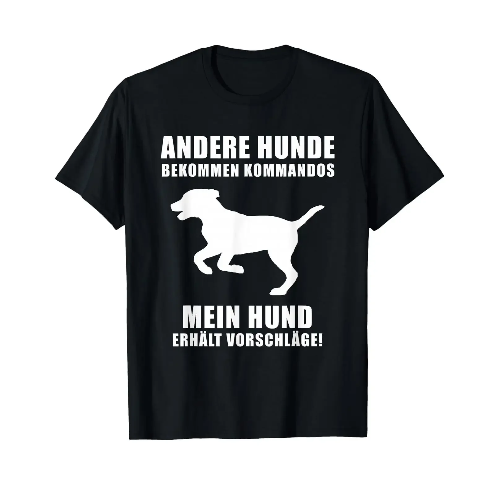 T Shirt with German Text Andere HundeKommandos Mein Hund Erht Suggestions Language vintage Washed homme Unisex