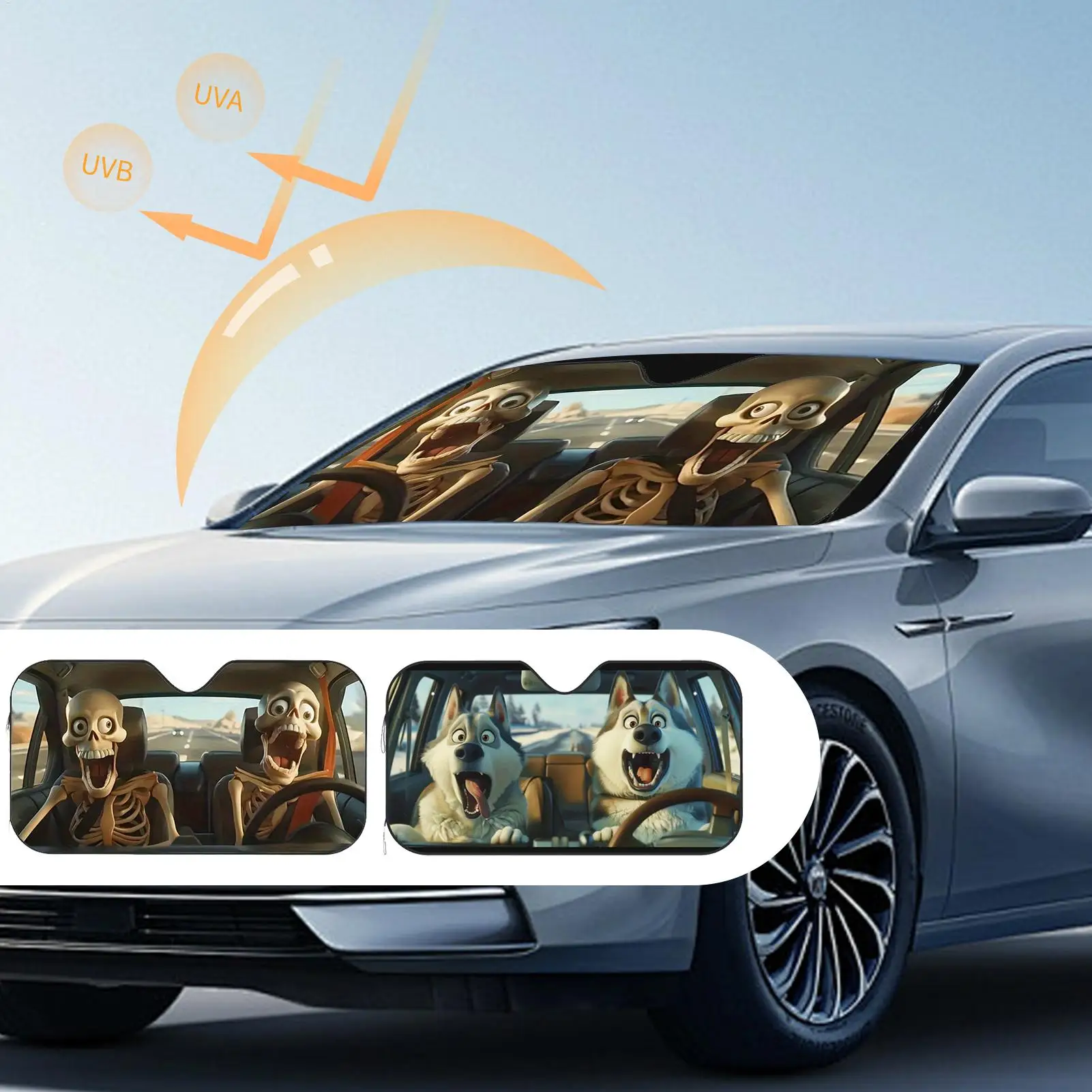 

Foldable Car Windshield Sun Shade Auto Front Windscreen Sun Screen With Suction Cup Funning Car Sun Visor Blocks For Summer