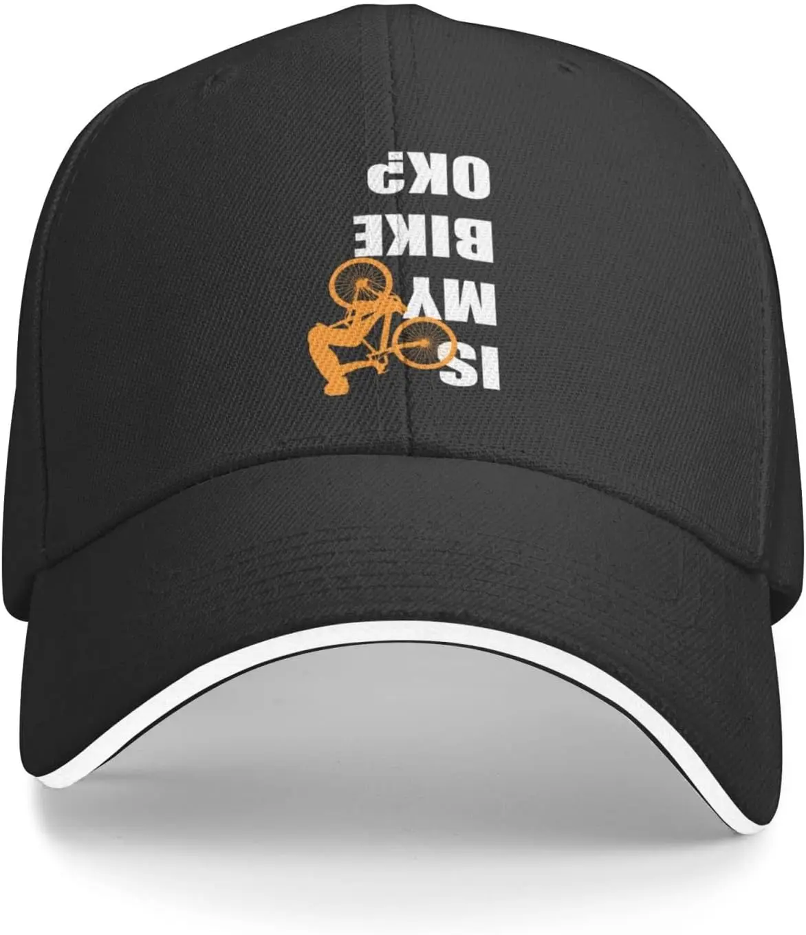 

Is My Bike OK Забавная бейсболка для любителей велосипедистов, полиэстеровая повседневная бейсболка Snapback для взрослых