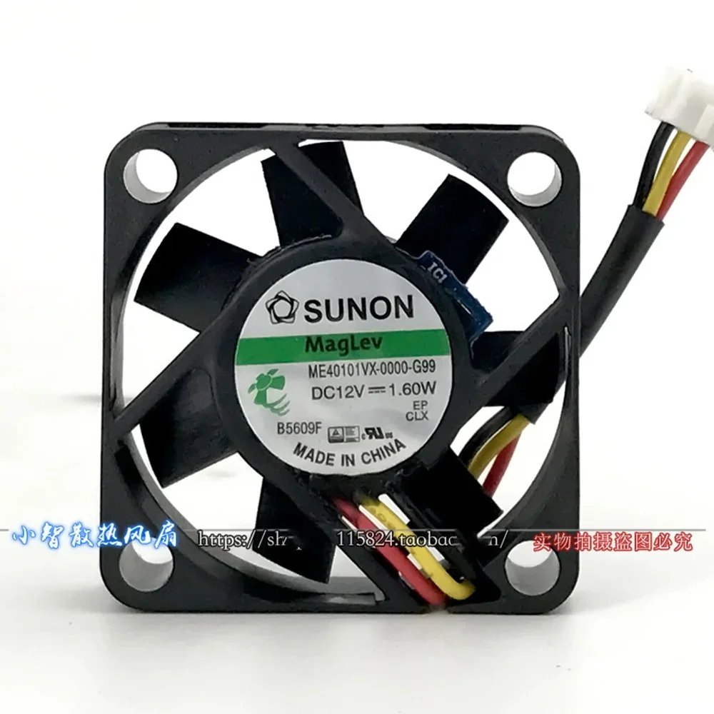 Mini ventilador axial para sunon me40101vx-0000g99, 40mm, 4010, 40x40x10mm, magro, dc12v, 1.60w, 3 p, 8500rpm, 9.9cfm