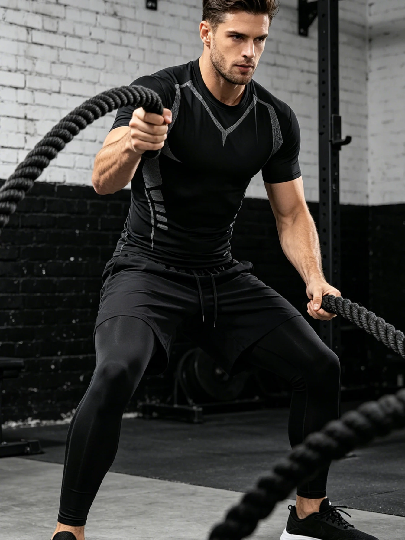 3-Piece Men’s Set, Short-Sleev - đánh giá và giá Running Gear Track