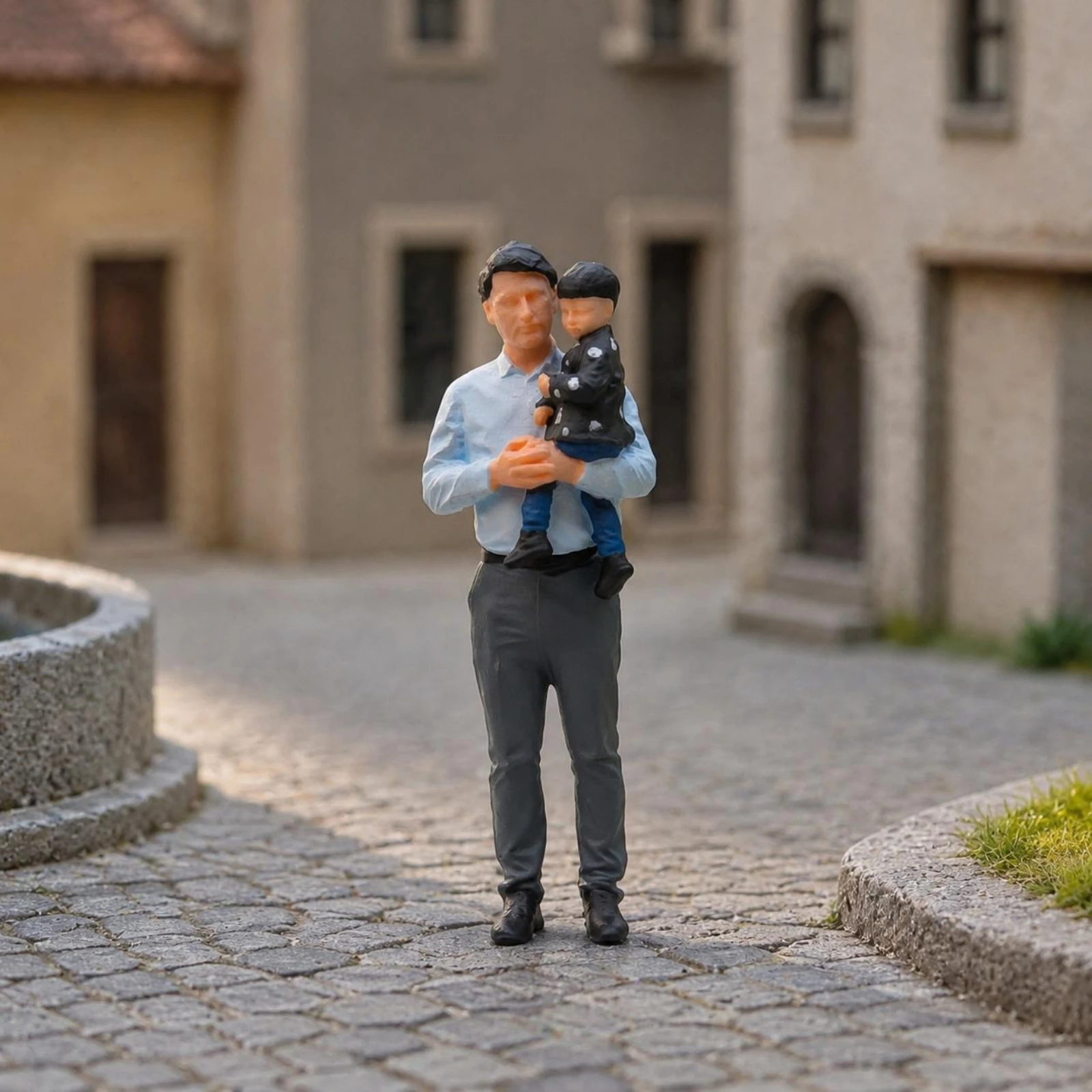 

Hand-Painted Resin Figure Finished Surface Garage Scene Figure 1:64 Scale Model Realistic Details Display Item Lifelike Pose